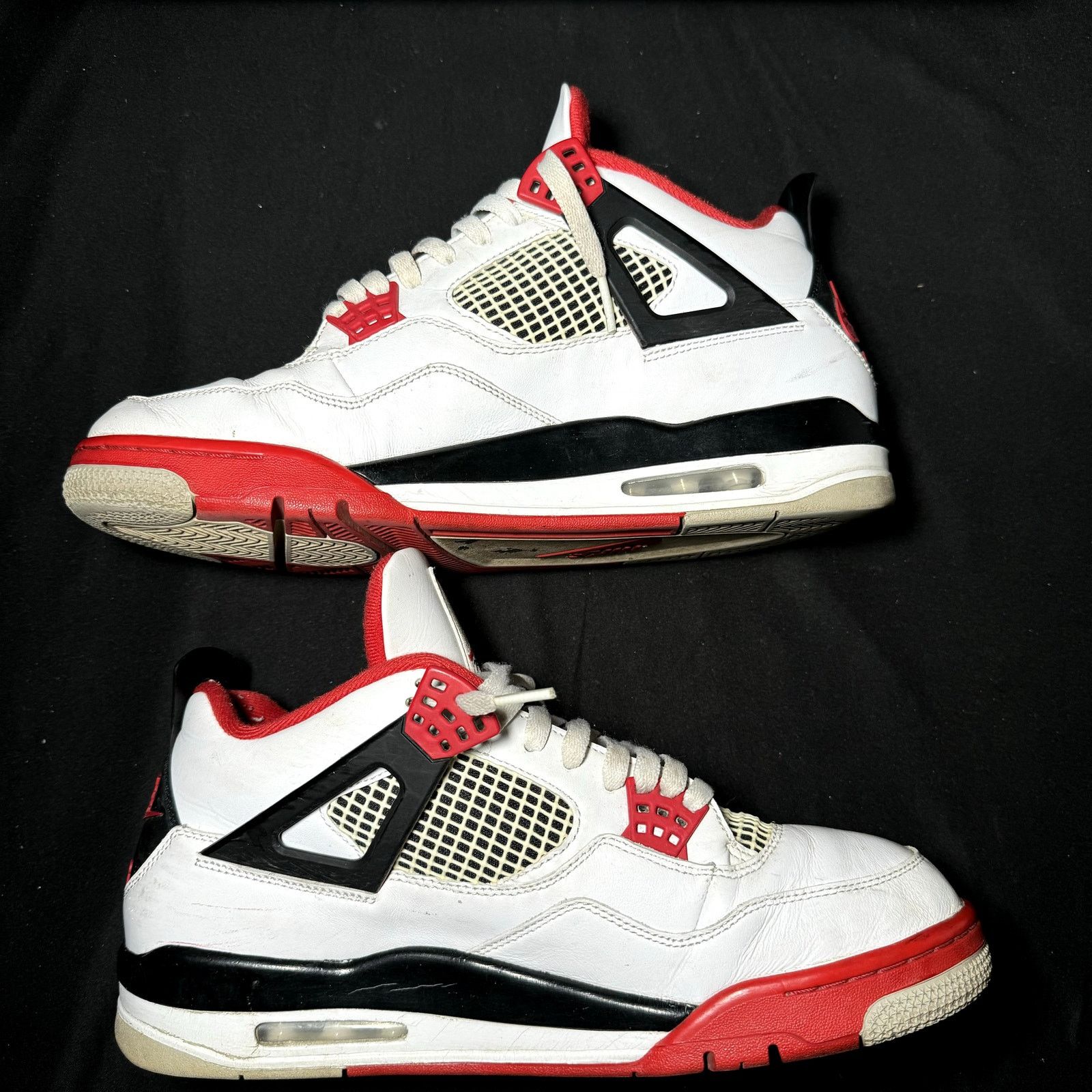 Jordan Brand × Nike Size 12 - Nike Air Jordan 4 Retro OG Fire Red Men's Shoes Size US 12 / EU 45 - 3 Thumbnail