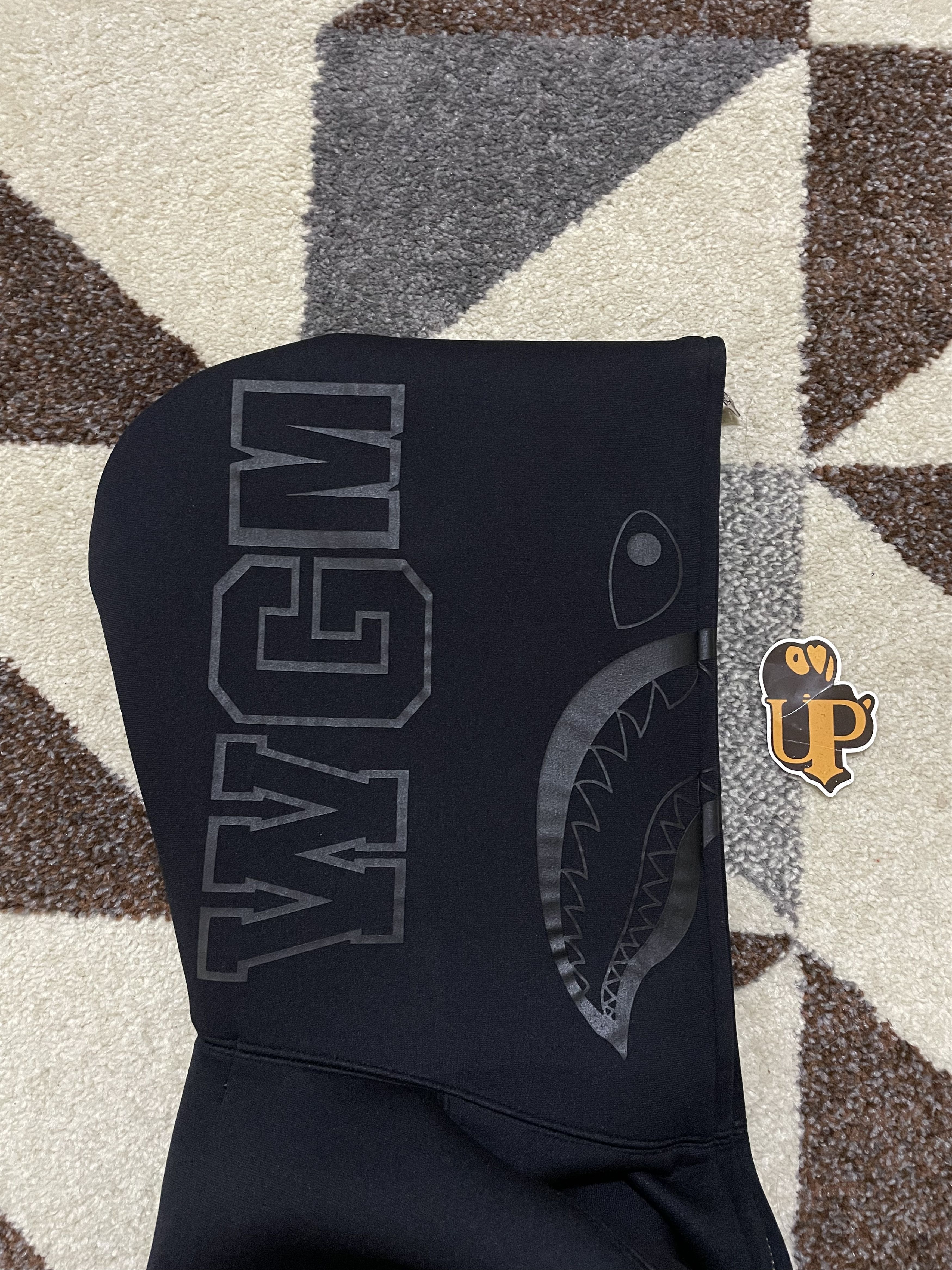 Bape Bape Neoprene Black Shark Full zip Hoodie Size S / US 4 / IT 40 - 5 Thumbnail