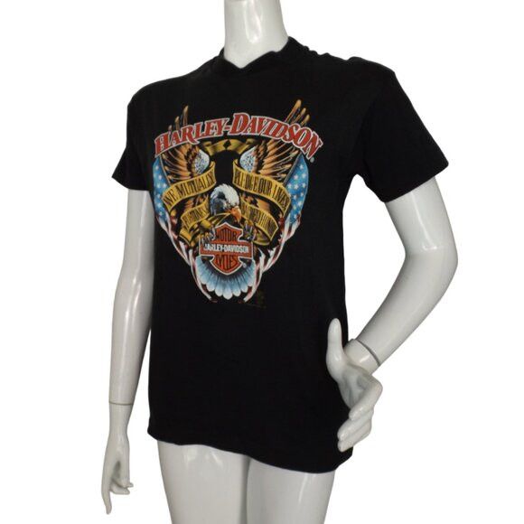 Harley Davidson HOLOUBEK Tshirt, M, Harley Davidson, Eagles/Flags,Vintage 87 Size US M / EU 48-50 / 2 - 4 Thumbnail