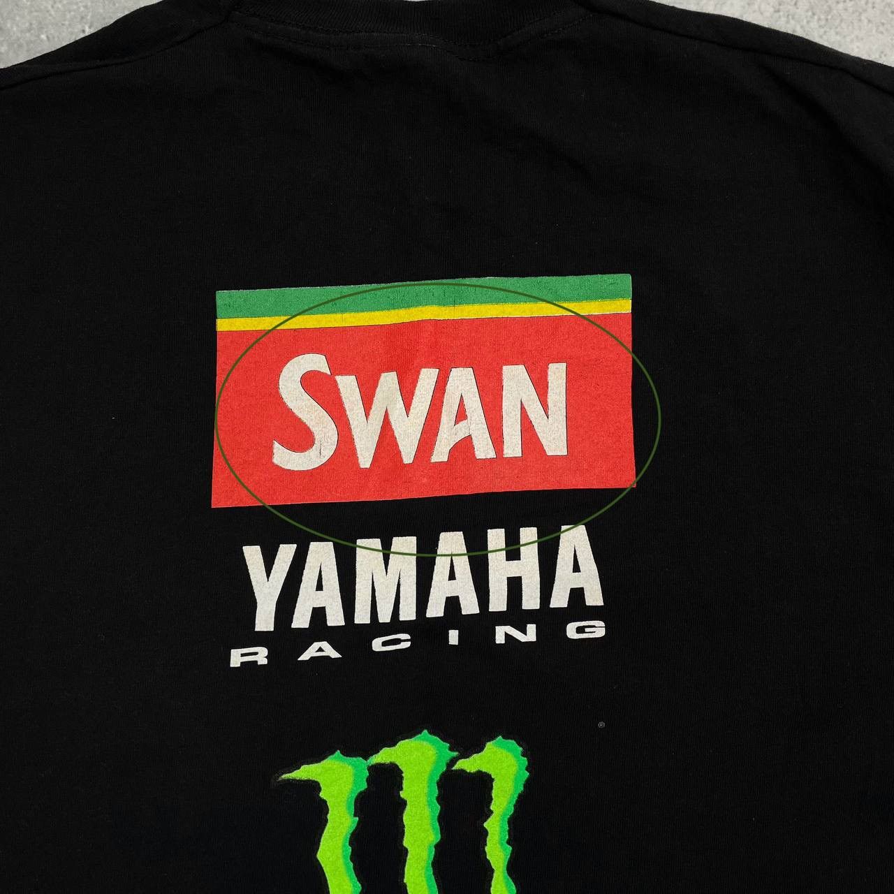 Yamaha Vintage 2000s Monster Energy Swan Yamaha Racing Team T Shirt Size US XXL / EU 58 / 5 - 12 Thumbnail