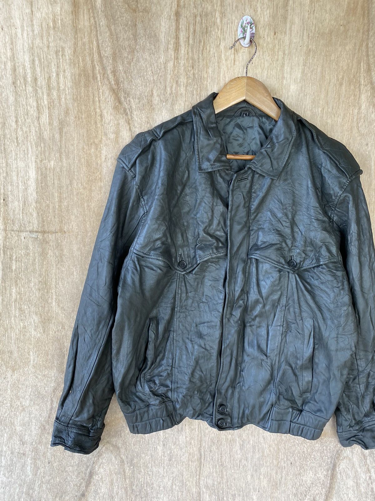 Vintage 👘SALE👘JUBIAN TOKYO FUR VINTAGE LEATHER JACKET Size US M / EU 48-50 / 2 - 4 Thumbnail