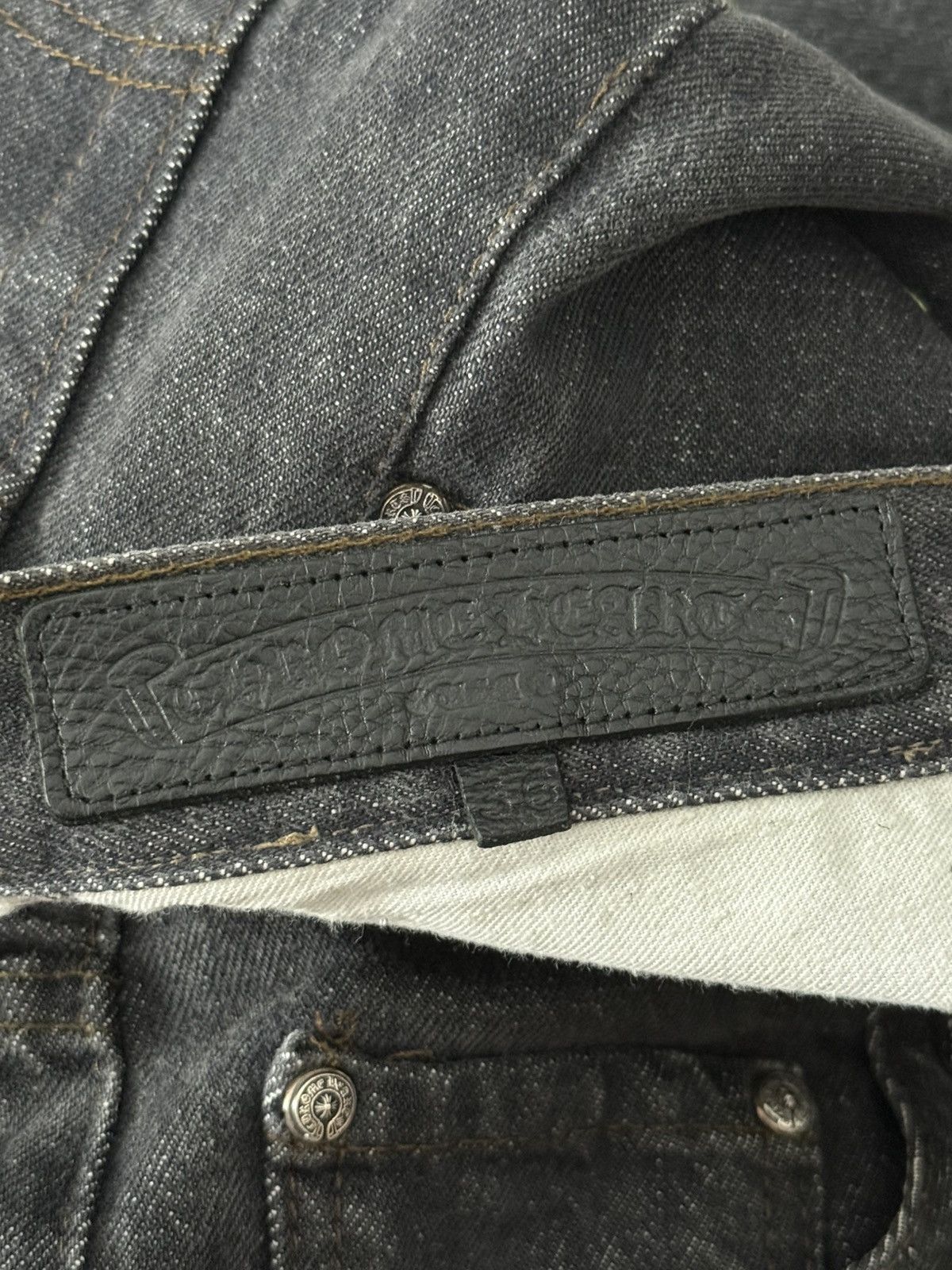 Chrome Hearts Chrome Hearts Slime Green Patched Levis 501 Sz.36 Size US 36 / EU 52 - 11 Thumbnail