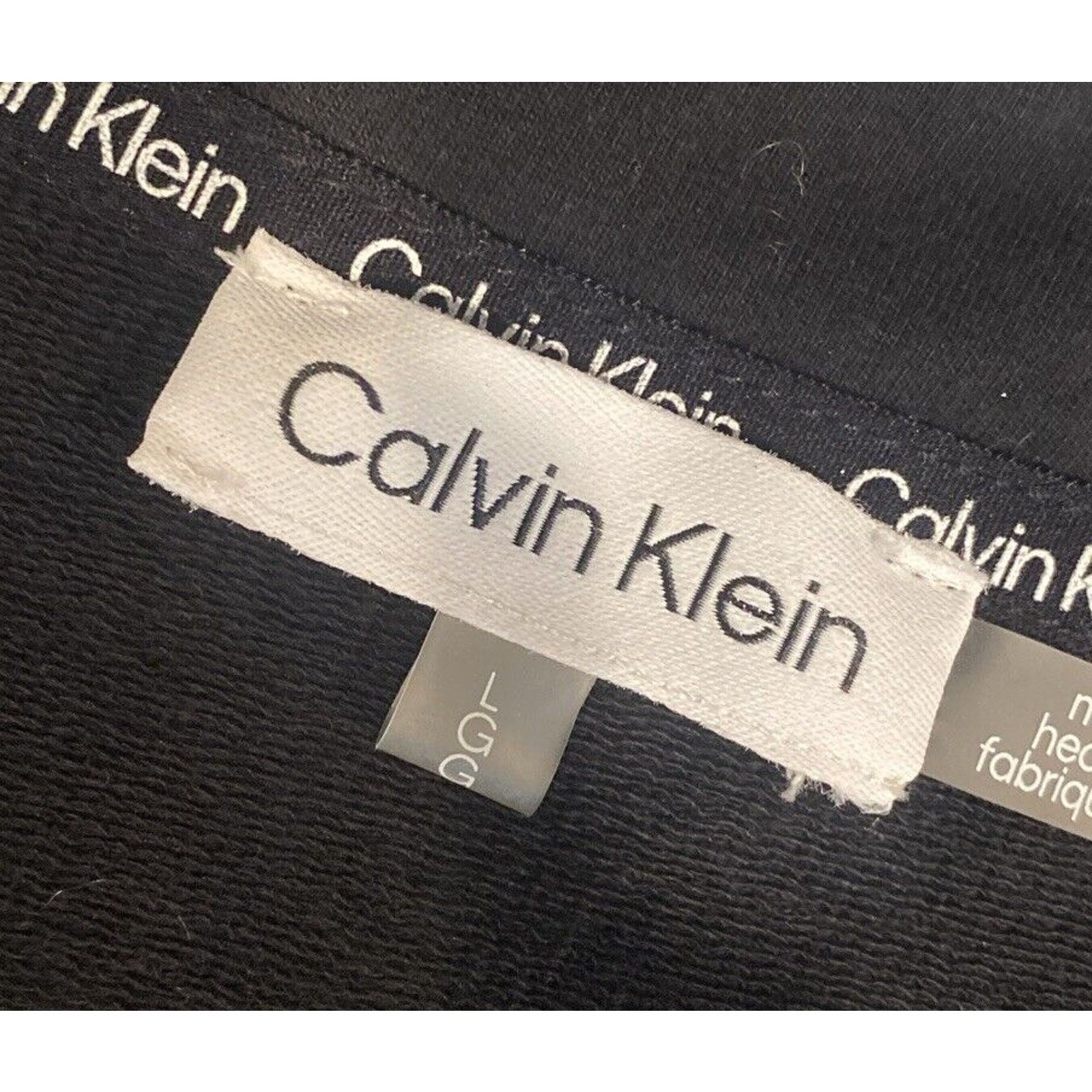 Calvin Klein Calvin Klein Black V Neck Long Sleeve Tunic Top-Size Large Size L / US 10 / IT 46 - 6 Thumbnail