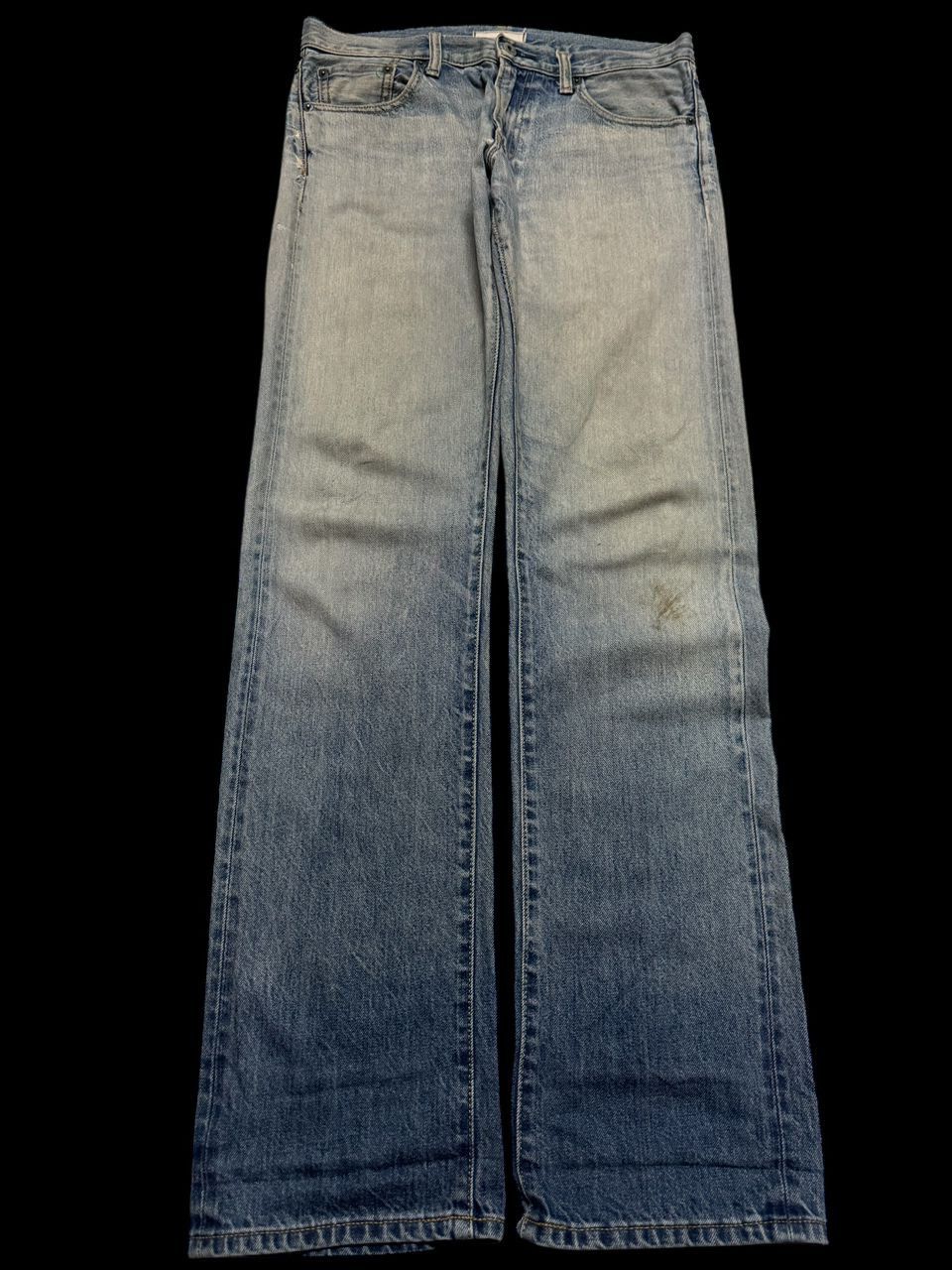 💥Insane💥Y2K Uniqlo Selvedge Redline Rusty Faded Distressed