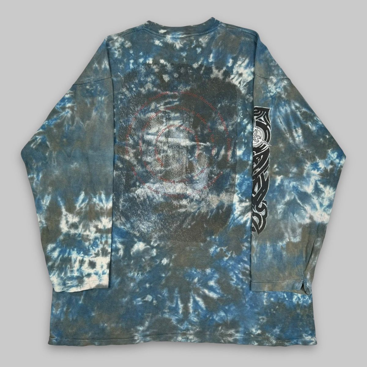 Band Tees Vintage 1993 Morgoth ‘Odium’ Metal Rare Tie Dye LS T Shirt Size US XXL / EU 58 / 5 - 3 Thumbnail