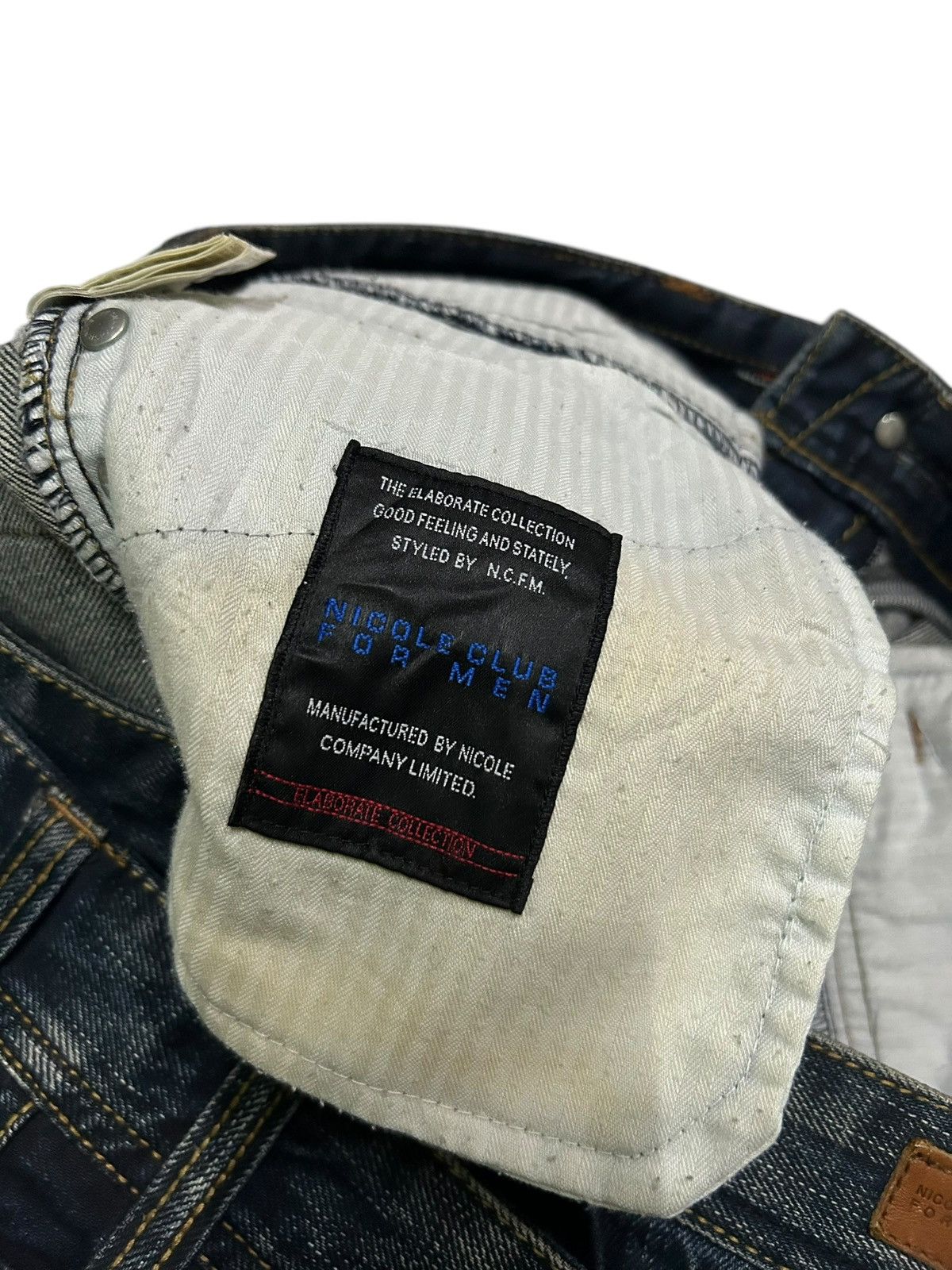 If Six Was Nine × Le Grande Bleu (L.G.B.) × Nicole Club Nicole Club For Men Rare Double Waist Punk Style Denim Jeans Size US 32 / EU 48 - 13 Thumbnail