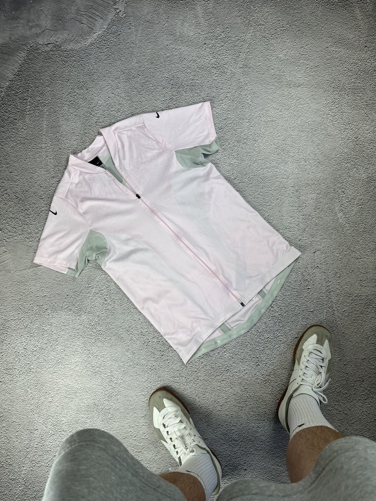 Nike × Vintage Nike Dri-FIT Cycling Jersey Pink Full Zip XL Portugal Size US XL / EU 56 / 4 - 3 Thumbnail