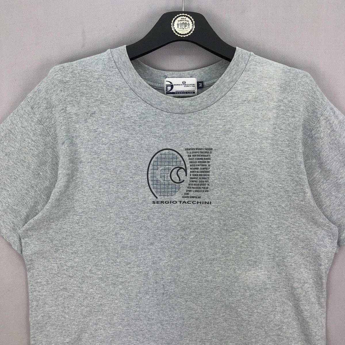 Sergio Tacchini Vintage 90's Sergio Tacchini Style in Italy Tennis Lab Tee Size US M / EU 48-50 / 2 - 7 Thumbnail