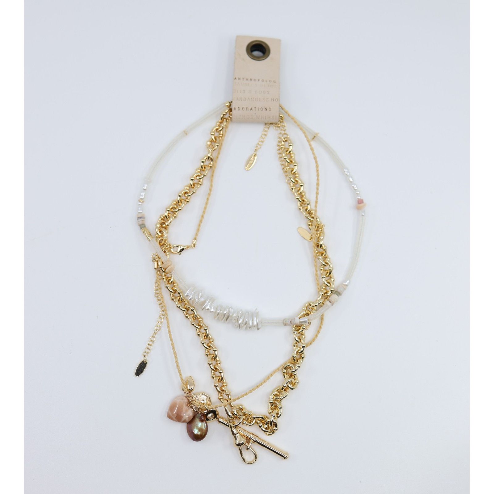 Anthropologie Anthropologie Layered Necklaces Charm Edition Set of 3 $88 Size ONE SIZE - 1 Thumbnail