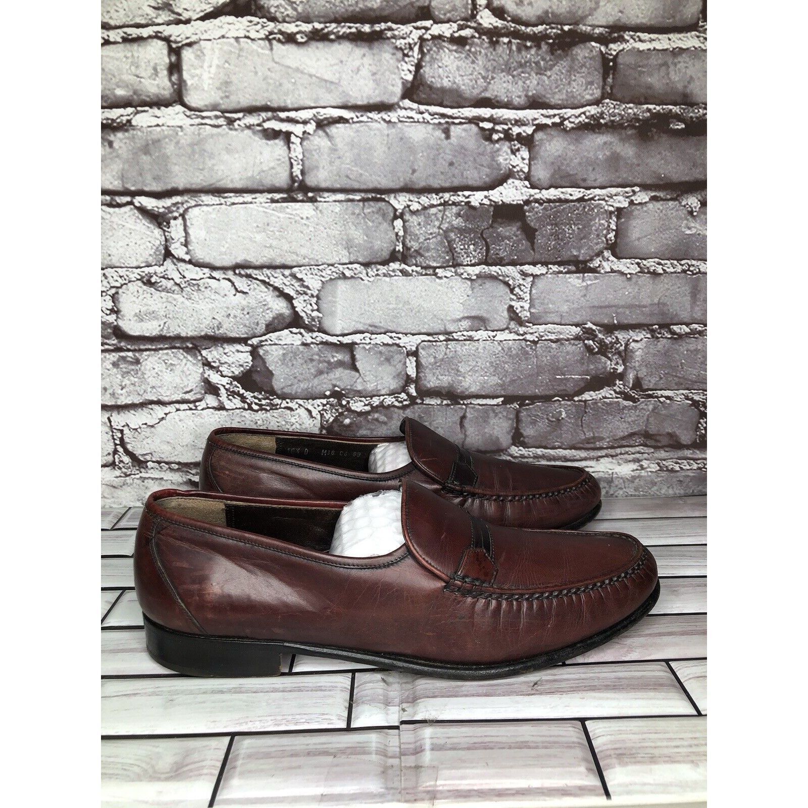 E.T. Wright E.T. Wright 1876 Brown Leather Loafers Slip On Dress Shoes M Size US 10.5 / EU 43-44 - 18 Thumbnail