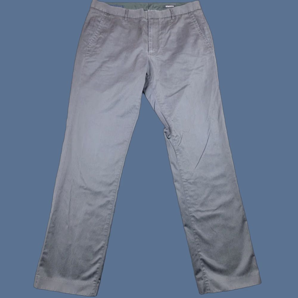 Bonobos Bonobos Friday Pants Men 34x31 Straight Leg Casual Workwear Slim Chino Gray Cotton Pocket Slash Pocket Mens Regular 34in 31in Pants Size US 34 / EU 50 - 1 Thumbnail