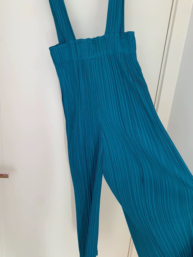 Issey Miyake Issey Miyake Turquoise blue overalls Size 25" / US 0 / IT 36 - 4 Thumbnail