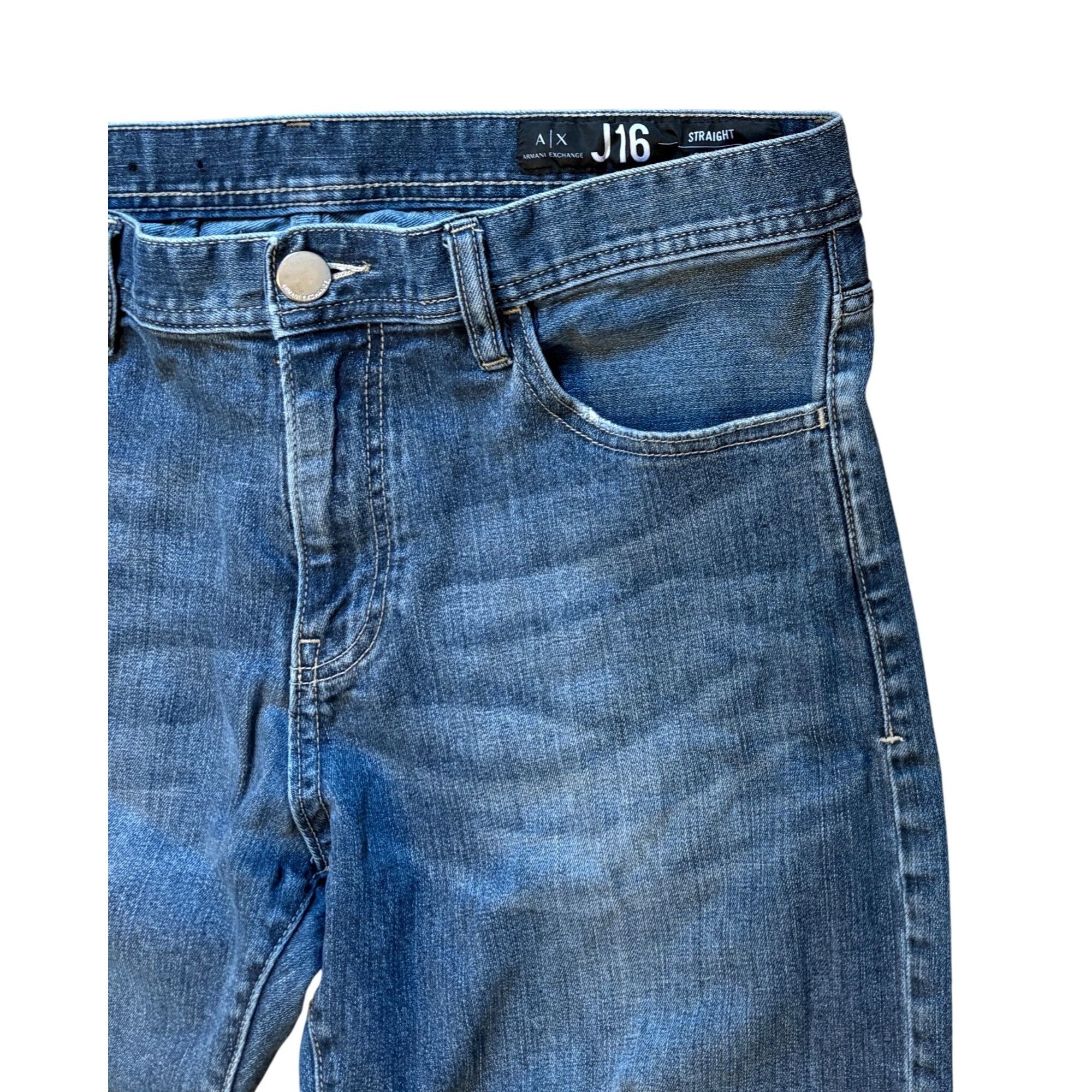 Armani Armani Exchange 36 Jeans J16 Straight Leg 38 X 31 Stretch Me Size US 36 / EU 52 - 3 Thumbnail