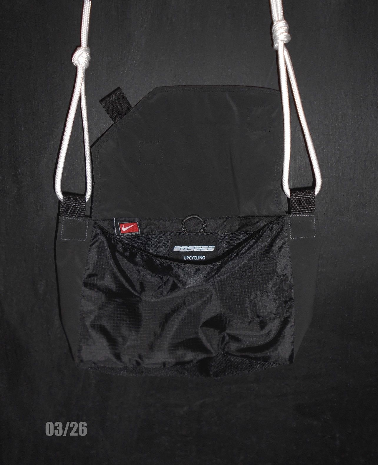 Nike UPCYCLED NIKE TEAM MESSENGER BAG By OBSESS UPCYCLING ATELIER Size ONE SIZE - 4 Thumbnail