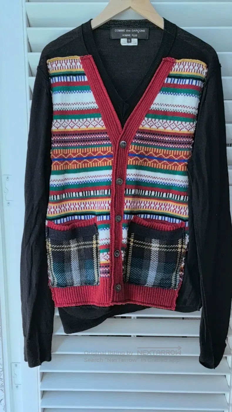 Comme des Garcons Comme Des Garcons Wool Patchwork Cardigan Size US M / EU 48-50 / 2 - 1 Thumbnail
