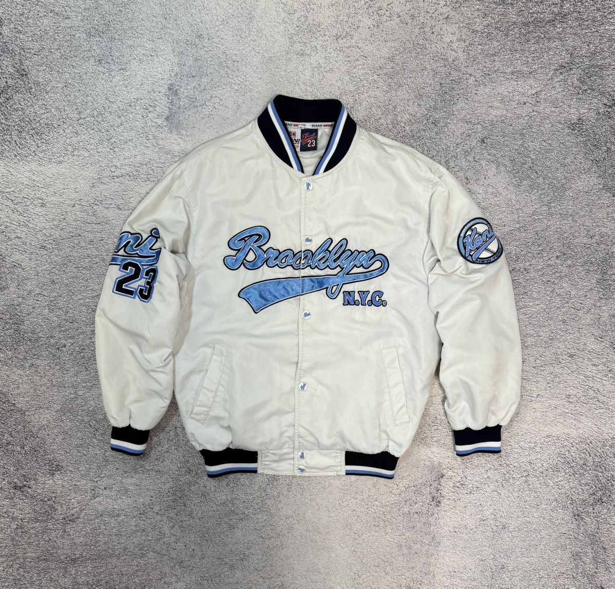 Karl Kani Karl Kani Brooklyn NYC Bomber Jacket Men M Varsity Vintage Size US M / EU 48-50 / 2 - 1 Thumbnail