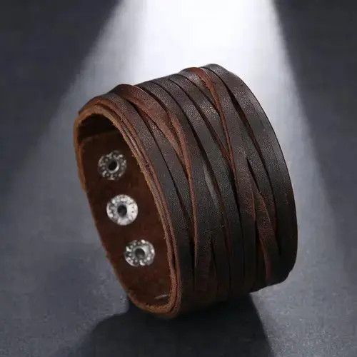 Other Fashion Jewelry Vintage Weave PU Leather Bracelet Size ONE SIZE - 1 Thumbnail