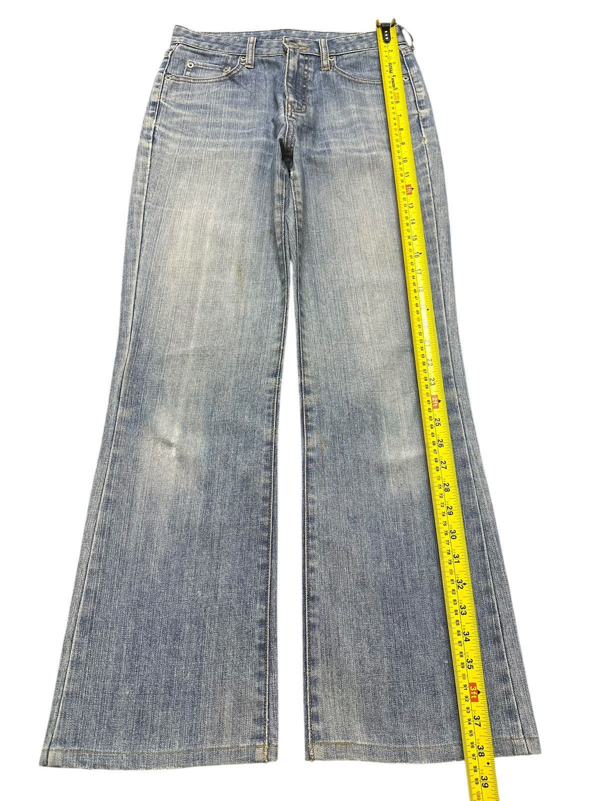 Uniqlo Vintage Japanese Uniqlo Faded Wash Whisker Wide Leg Flare Size US 27 - 12 Thumbnail