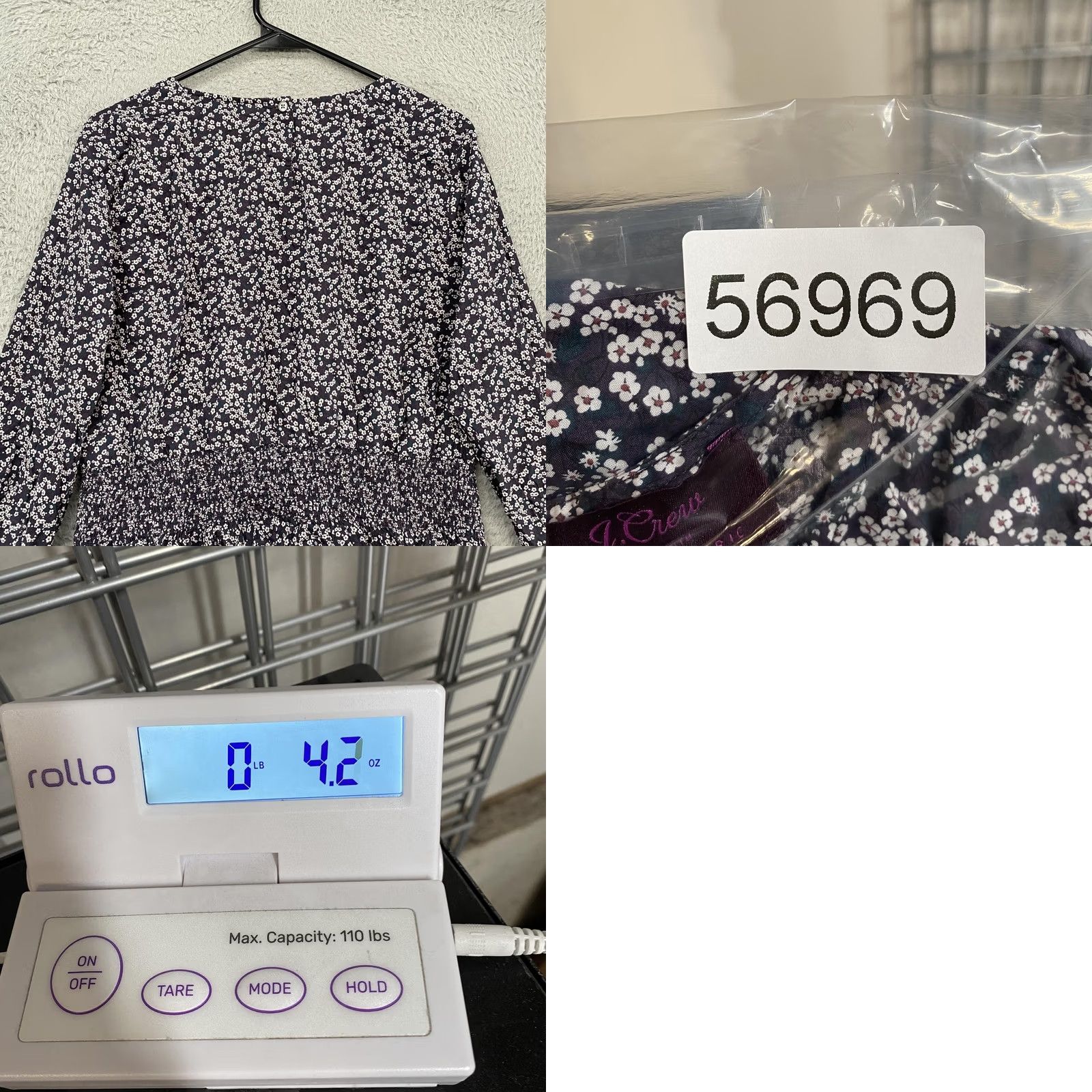 J.Crew J.Crew Liberty Floral Blouse Womens Large Blue Smocked Peplum Ruffle Top Size L / US 10 / IT 46 - 9 Thumbnail