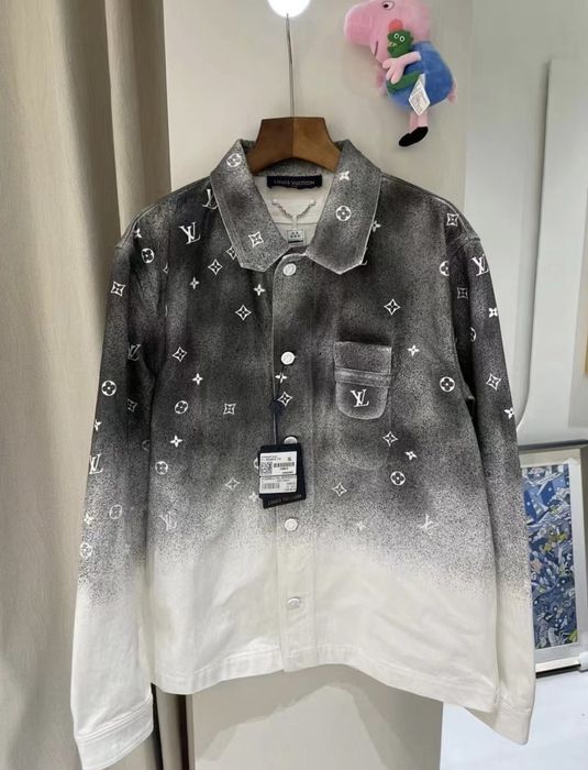 Louis Vuitton LV Gray Star Gradient Denim JKT XXL | Grailed