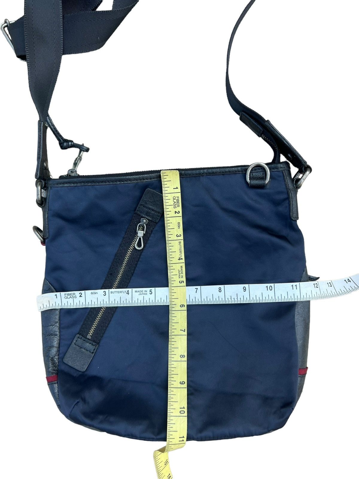 Lanvin Lanvin en bleu Distressed Hybrid Leather Bag Size ONE SIZE - 20 Thumbnail