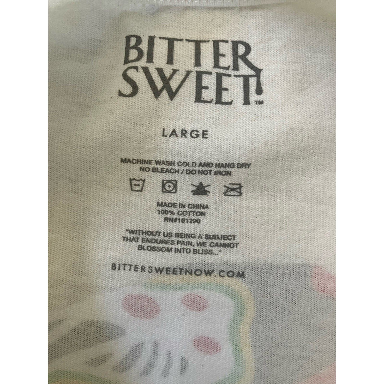 Other Bittersweet Pain Is Bliss Statement T-Shirt Puff Print L Rel Size US L / EU 52-54 / 3 - 5 Thumbnail