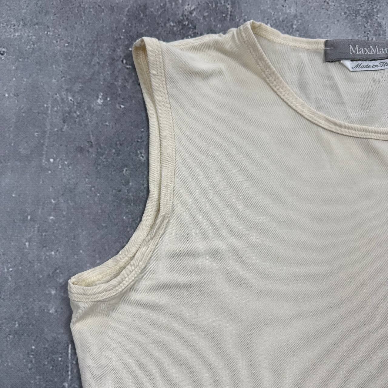 Max Mara Max Mara Sleeveless Top Women’s Beige Size S/M Size M / US 6-8 / IT 42-44 - 6 Thumbnail