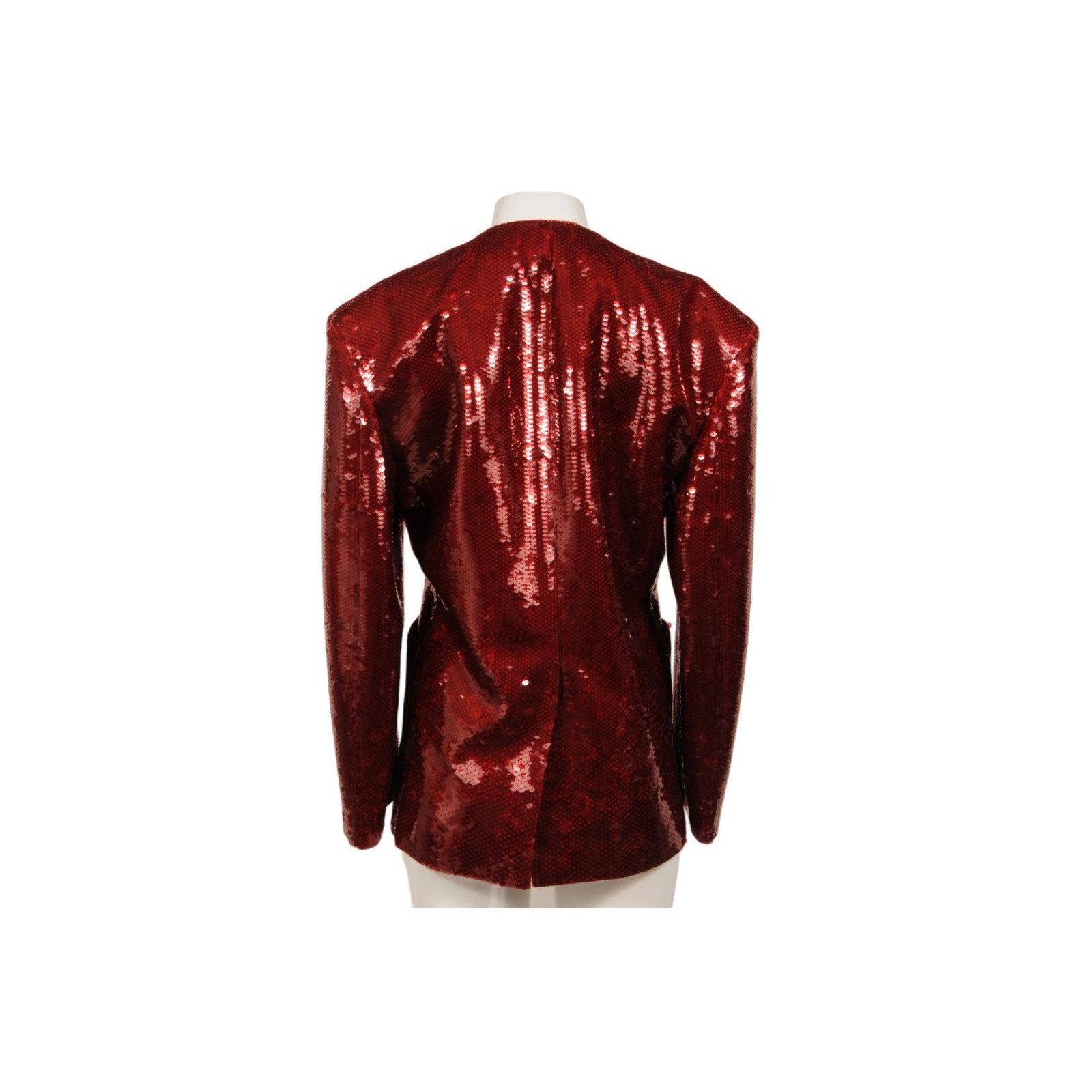 Gucci Fully Sequin Jacket Size IT 46 Slim Red Blazer Size US S / EU 44-46 / 1 - 3 Thumbnail
