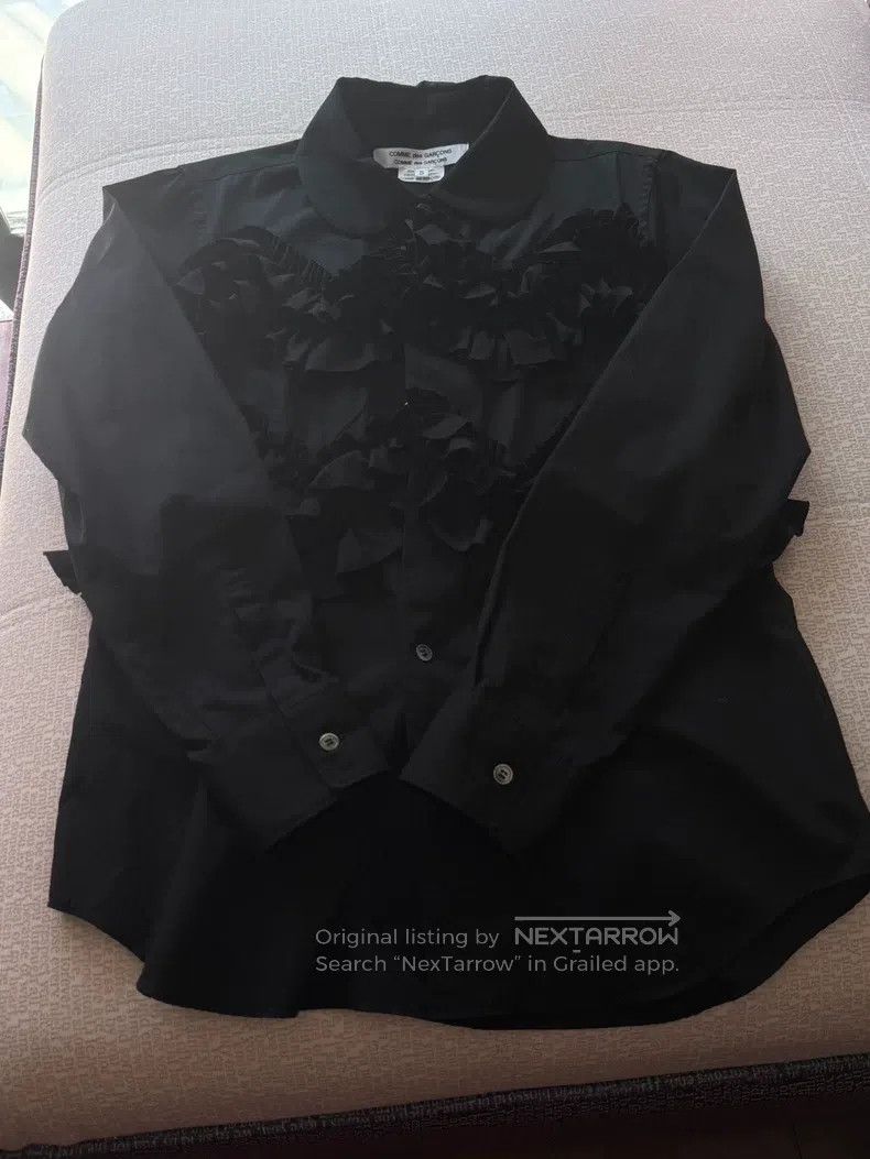 Comme des Garcons Comme des Garcons Black Ruffled Shirt Size S / US 4 / IT 40 - 5 Thumbnail