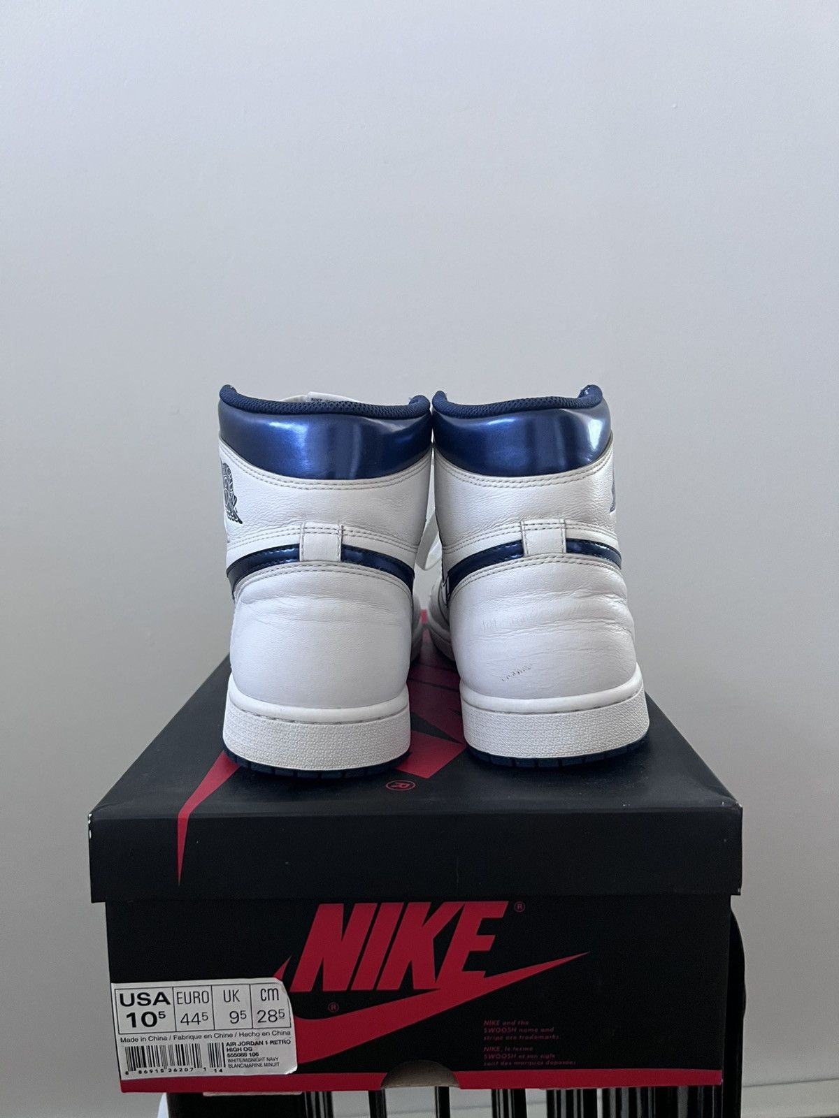 Nike Air Jordan 1 “Metallic Navy” (2017) Size US 10.5 / EU 43-44 - 4 Thumbnail