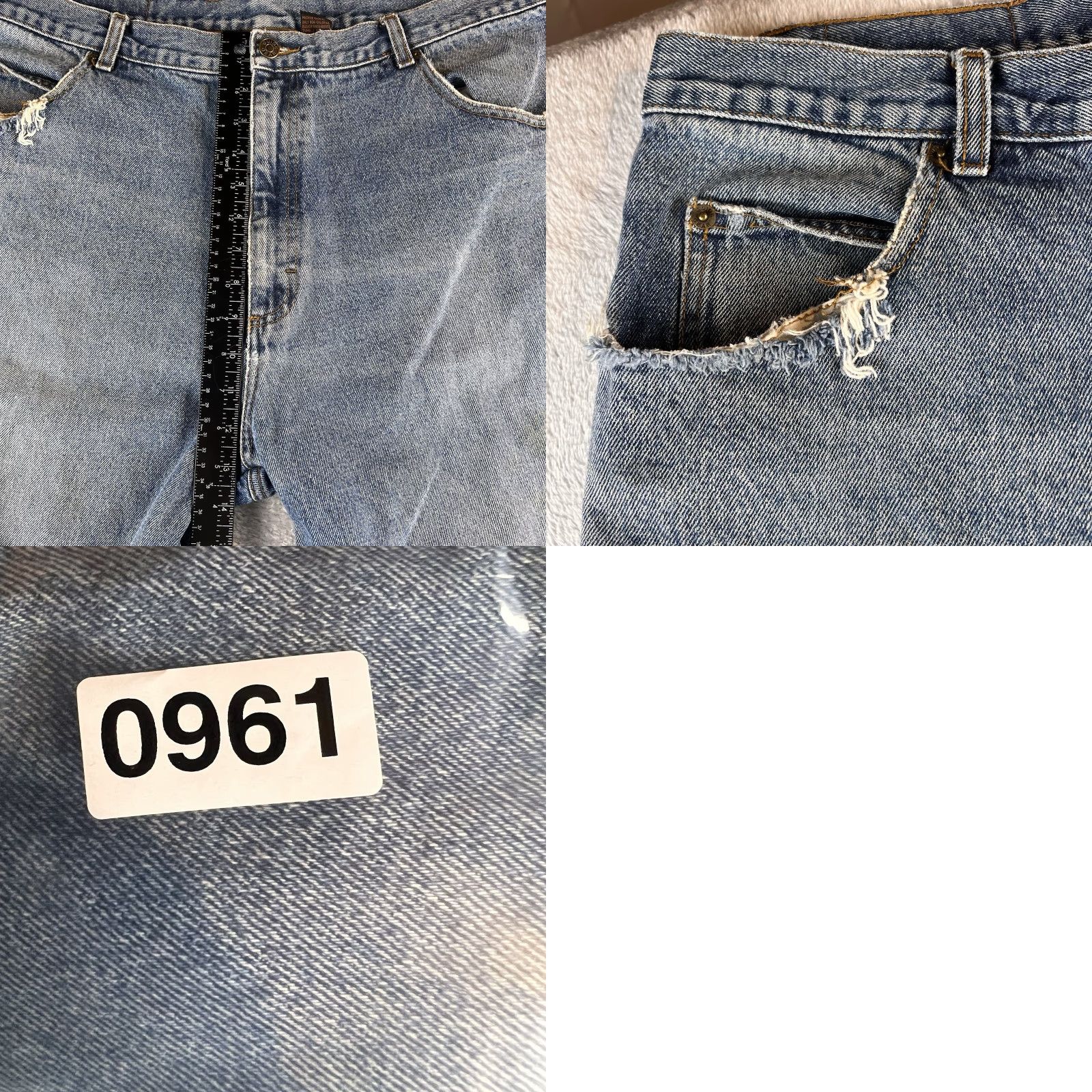 Vintage Guide Gear Jeans Men 38x29 Straight Leg Dark Wash Flannel Lined Denim 5-Pocket Insulated Relaxed Size US 38 / EU 54 - 9 Thumbnail