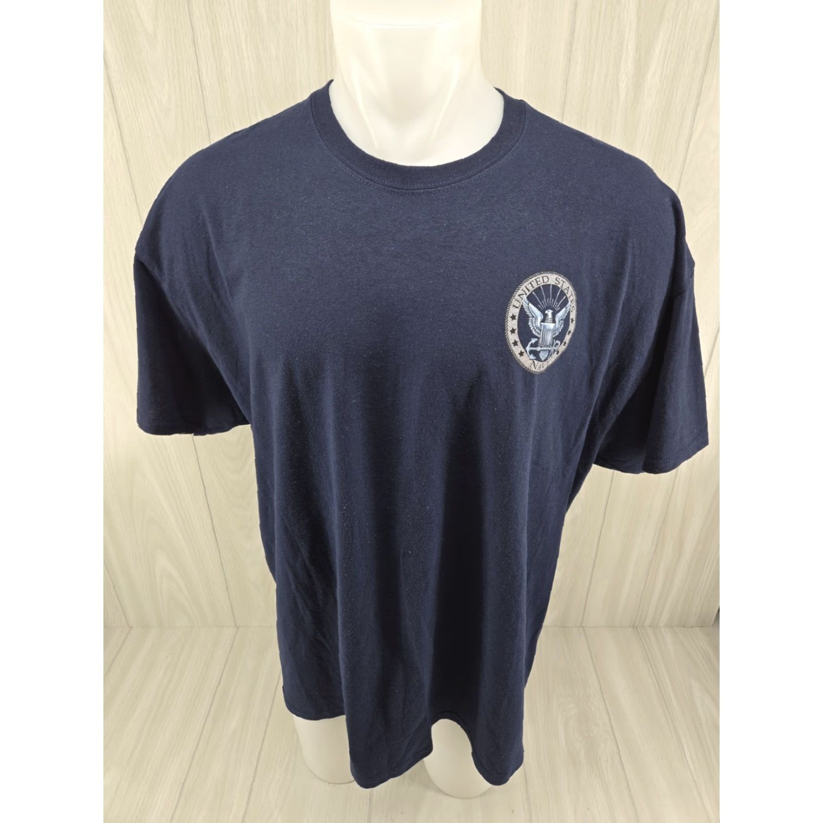 Gildan US Navy USN Honor Courage Committment BLUE Adult T-shirt 2XL Navy Boy? Size US XXL / EU 58 / 5 - 3 Thumbnail