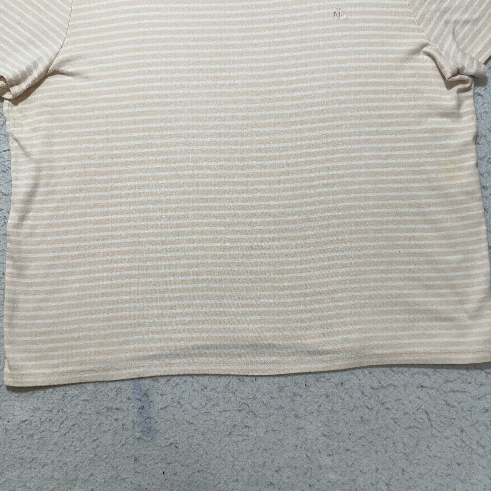Lauren Ralph Lauren Lauren Ralph Lauren Large Crewneck Striped T-Shirt Pink Size L / US 10 / IT 46 - 6 Thumbnail
