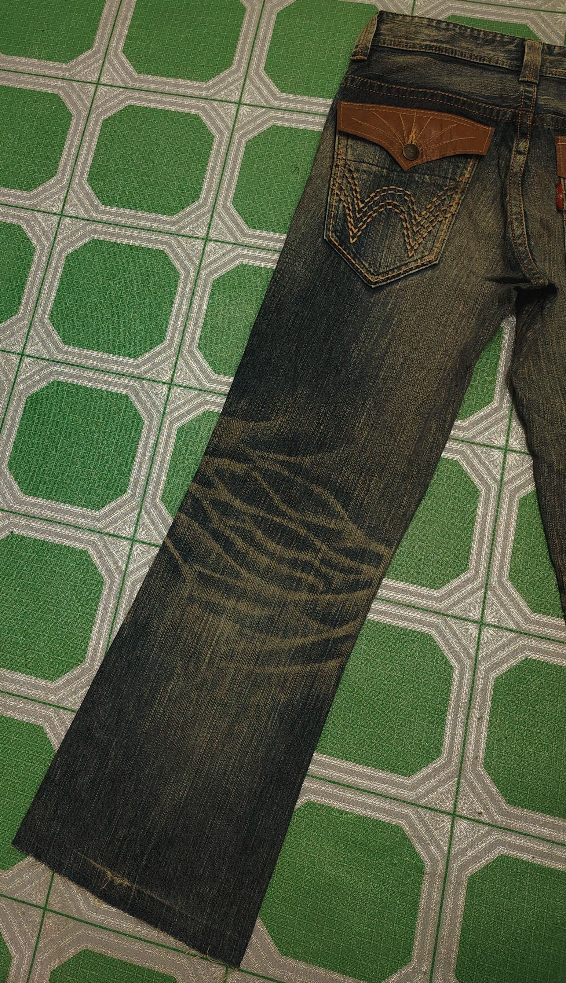 If Six Was Nine Japanese Edwin Flared Jeans Distressed Jeans Size US 31 - 13 Thumbnail