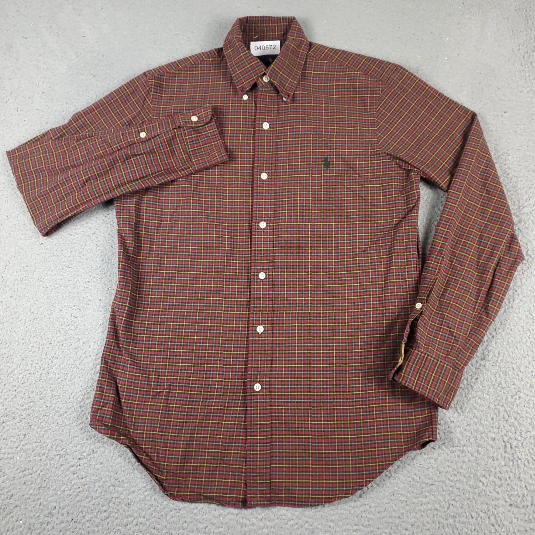 Ralph Lauren Ralph Lauren Shirt Mens Small Red Plaid Button-Up Long Sleeve Casual Dress Shirt S Red Classic Modern Preppy Mens Size US S / EU 44-46 / 1 - 3 Thumbnail