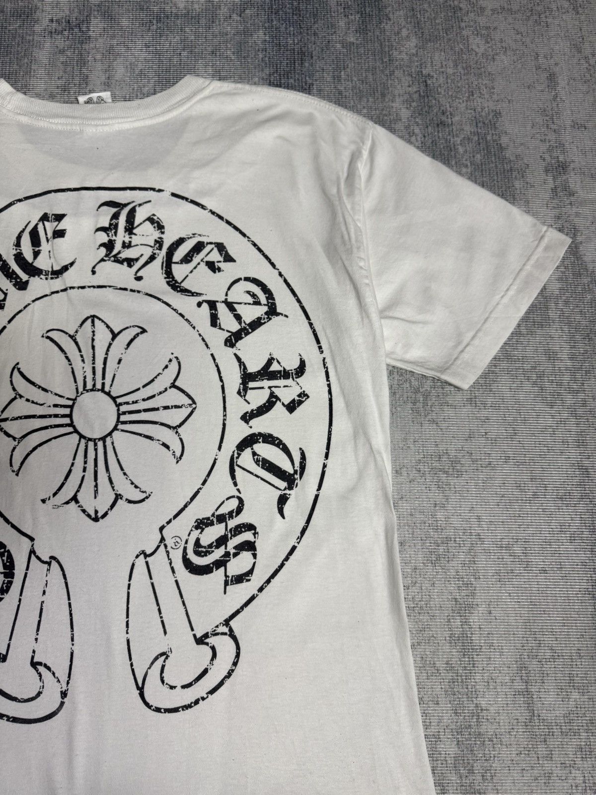Chrome Hearts VINTAGE! THRASHED! HORSESHOE SCROLL Size US L / EU 52-54 / 3 - 7 Thumbnail