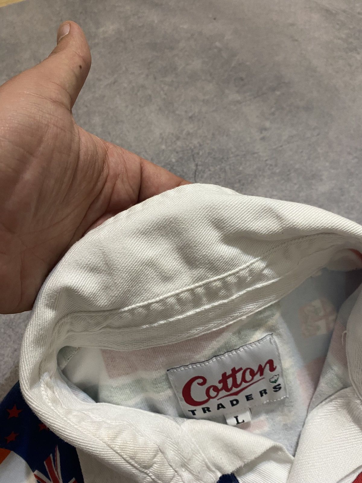 Cotton Traders × Vintage Vintage Cotton Traders Rugby Nations Long Sleeve Size US L / EU 52-54 / 3 - 7 Thumbnail
