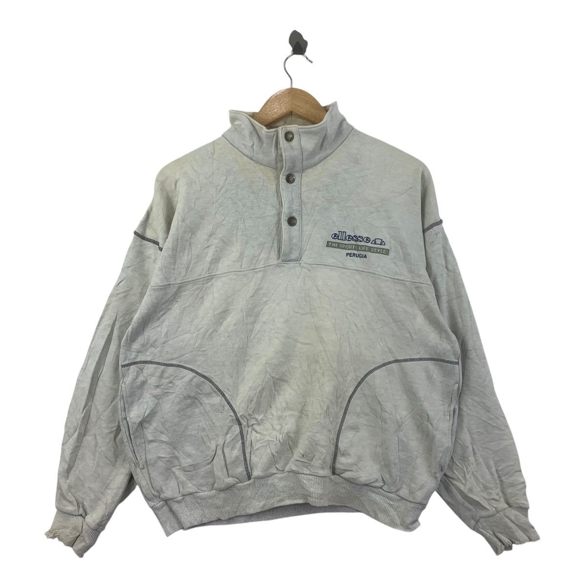 Ellesse Vintage ELLESSE SPORTSWEAR Crewneck Pullover Sweatshirt Size US L / EU 52-54 / 3 - 1 Thumbnail
