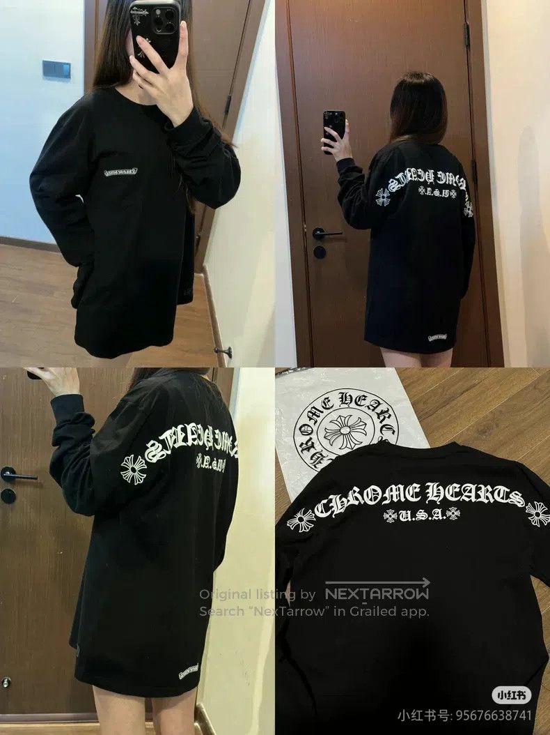 Chrome Hearts Chrome Hearts Size M Sanskrit logo long sleeve Size US M / EU 48-50 / 2 - 9 Thumbnail