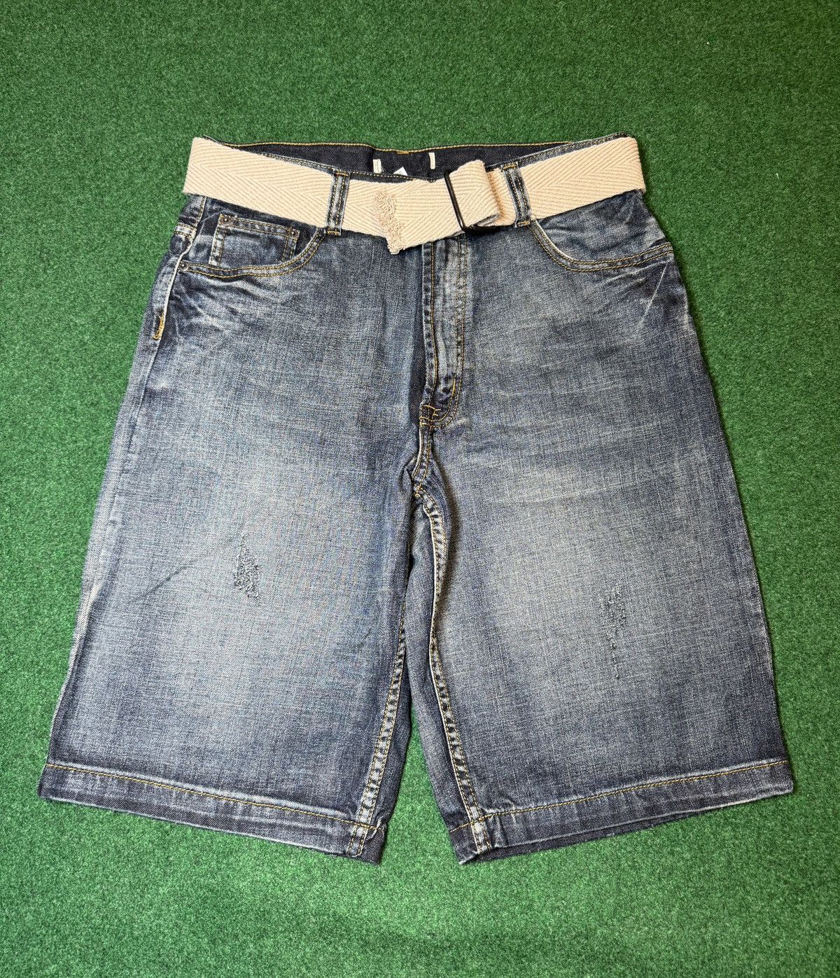 Other Y2K Baggy Jorts 14” Hip Hop Below Knee Denim Shorts Size US 34 / EU 50 - 2 Thumbnail