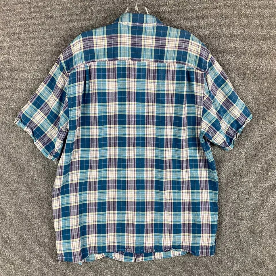 Tommy Bahama Tommy Bahama Shirt Men's Large Button Up Short Sleeve Plaid Size US L / EU 52-54 / 3 - 5 Thumbnail
