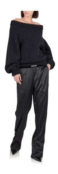 Tom Ford o1loc1c0924 MAK1172 Knitted Top in Black Size XXS / US 00 / IT 34 - 2 Thumbnail