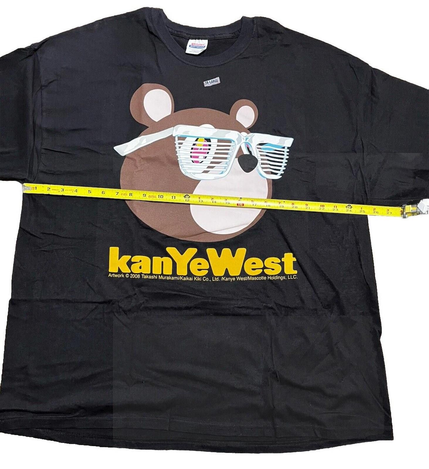 Hanes 2008 Kanye West Murakami Glow-in-the-Dark Tour T-Shirt XXXL Size US XXL / EU 58 / 5 - 7 Thumbnail