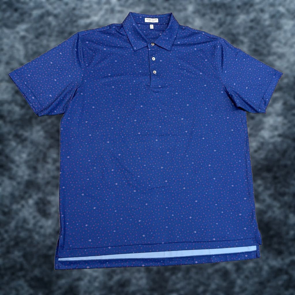 Peter Millar Peter Millar Polo Shirt Men’s Size XL Short Sleeve Fish Water Print Bubbles Size US XL / EU 56 / 4 - 1 Thumbnail