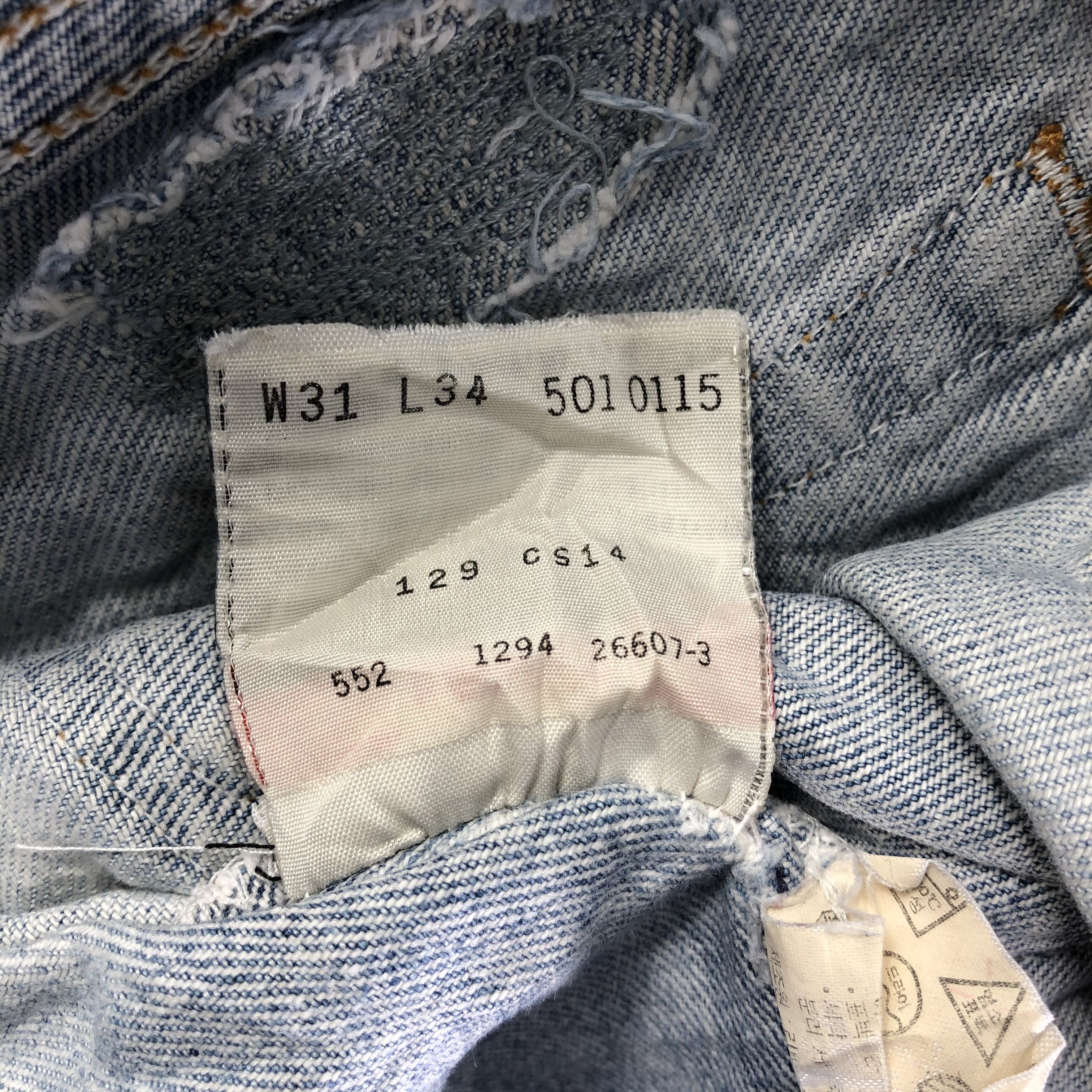 Levi's Vintage Light Wash Levis 501 Jeans-J4611 Size US 30 / EU 46 - 10 Thumbnail