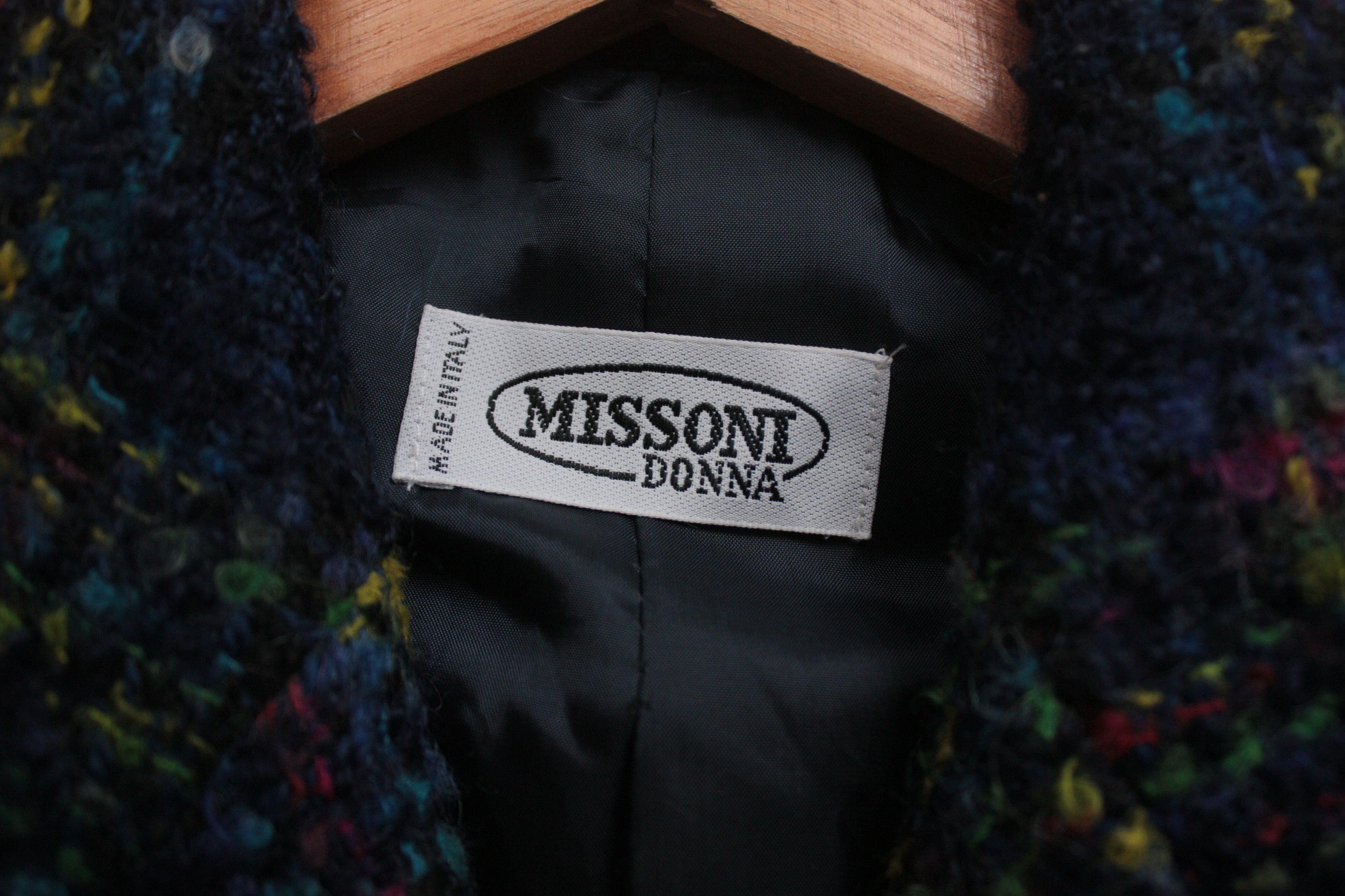Missoni Missoni Donna Wool Mohair Checkered Coat Women's 10 Size L / US 10 / IT 46 - 4 Thumbnail