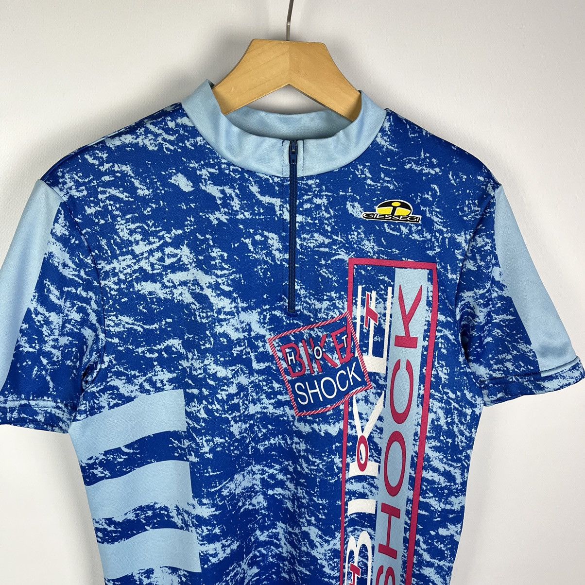 Bicycle Vintage Made In Italy Giessegi Cycling Jersey Bike Shock Size US M / EU 48-50 / 2 - 2 Thumbnail