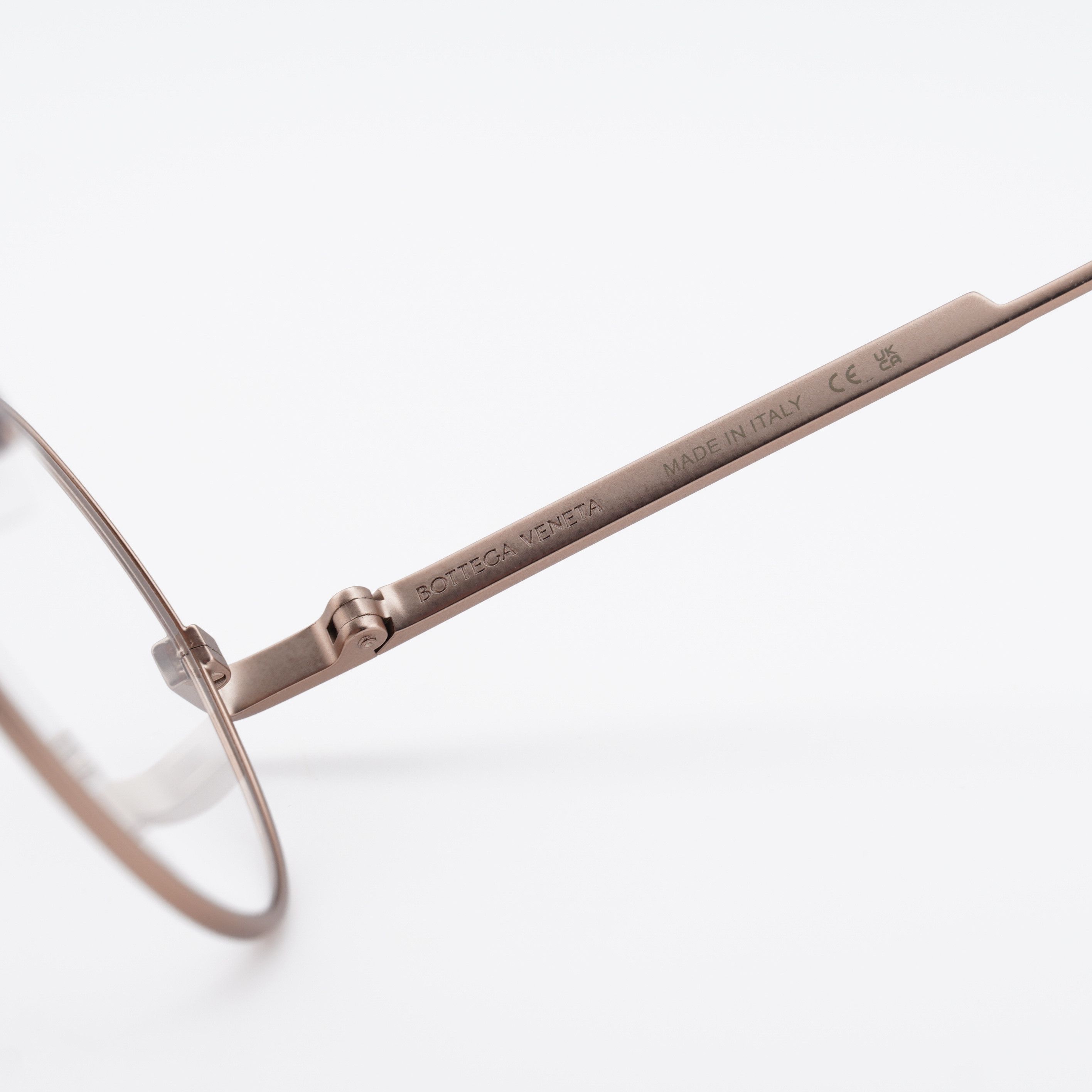 Bottega Veneta Bottega Veneta BV1076OA 001 Eyeglasses Gold 54mm Round Frame Size ONE SIZE - 7 Thumbnail