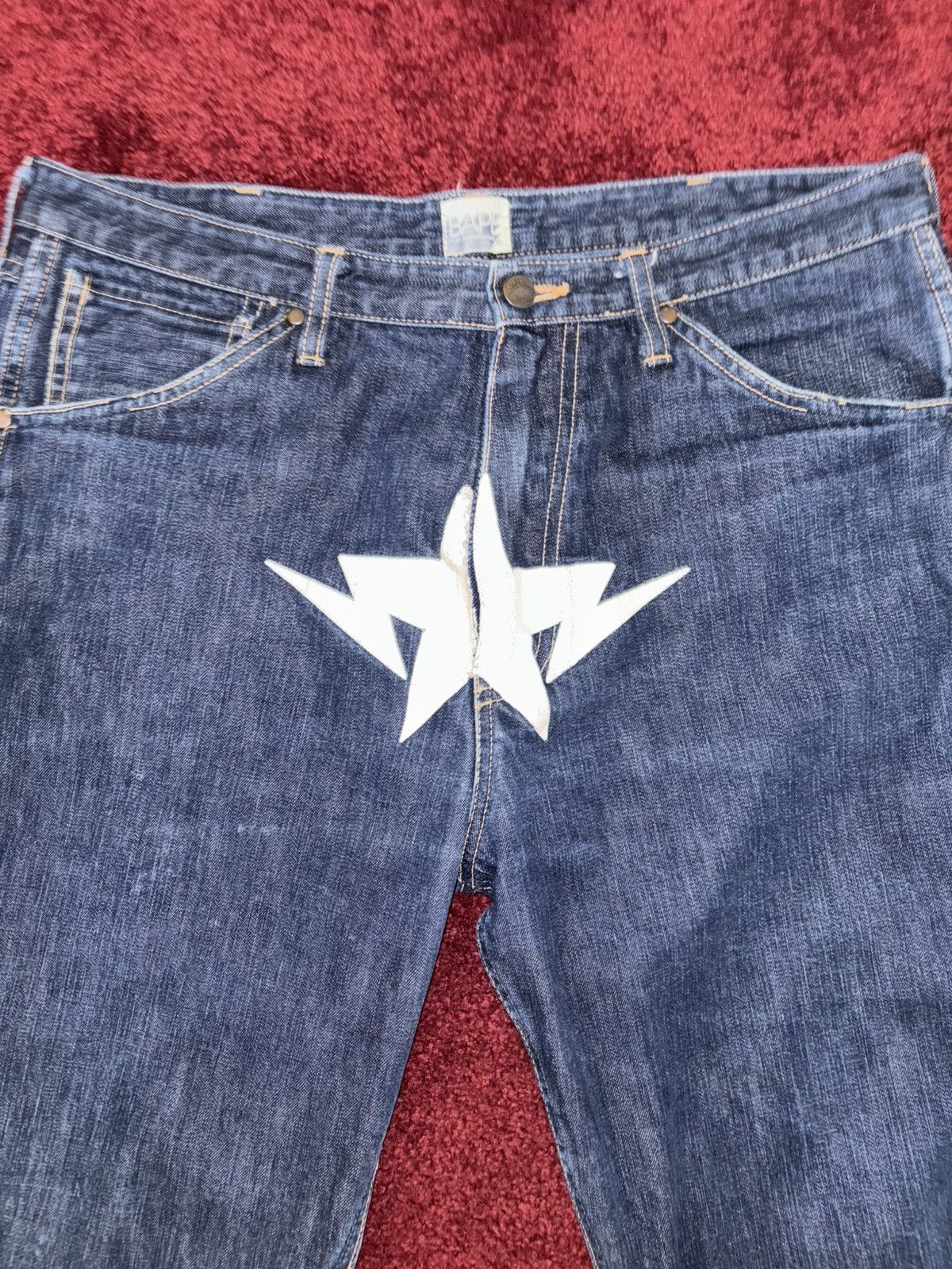 Bape Vintage Bape Denim Jeans Size XL (32-36) Nigo Era Size US 34 / EU 50 - 2 Thumbnail