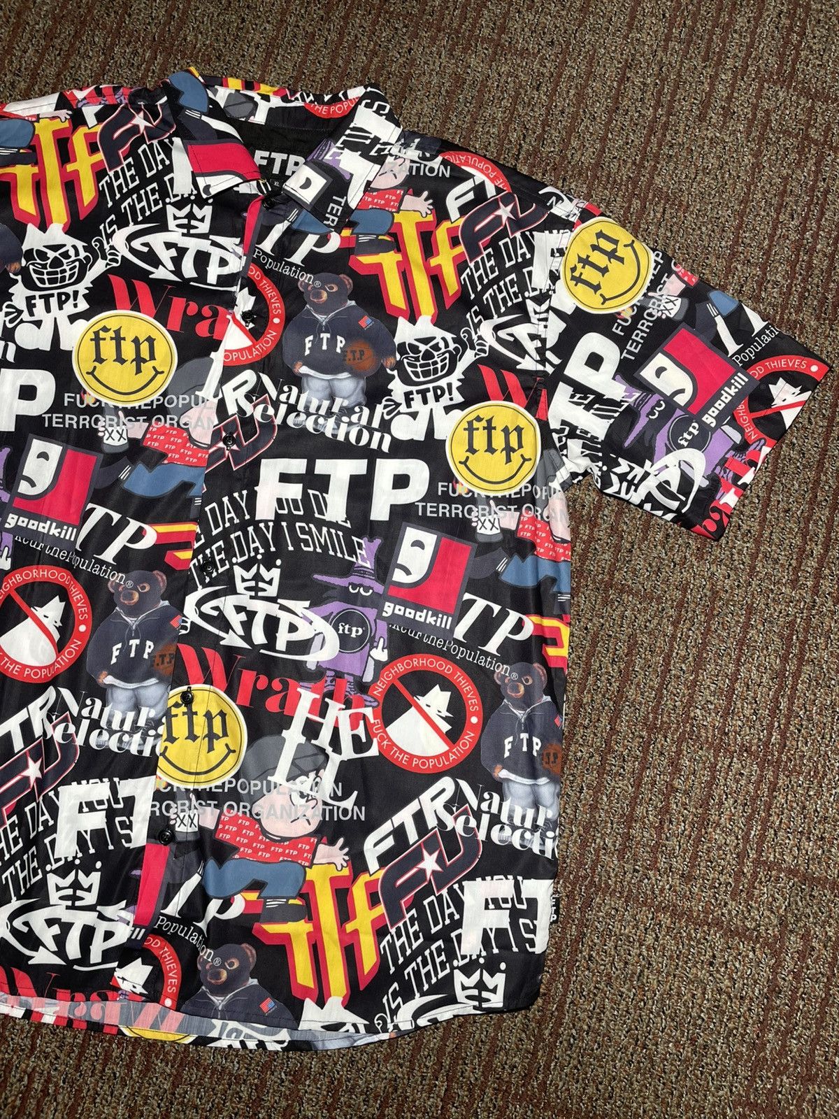 Fuck The Population FTP Archive Button Up (X-Large) Size US XL / EU 56 / 4 - 2 Thumbnail
